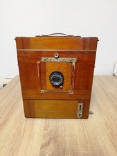 Antike Holz-Plattenkamera mit