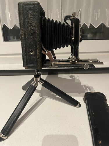 Antike plattenkamera mit - plattenkamera,