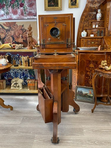 Antike plattenkamera holz - antike,